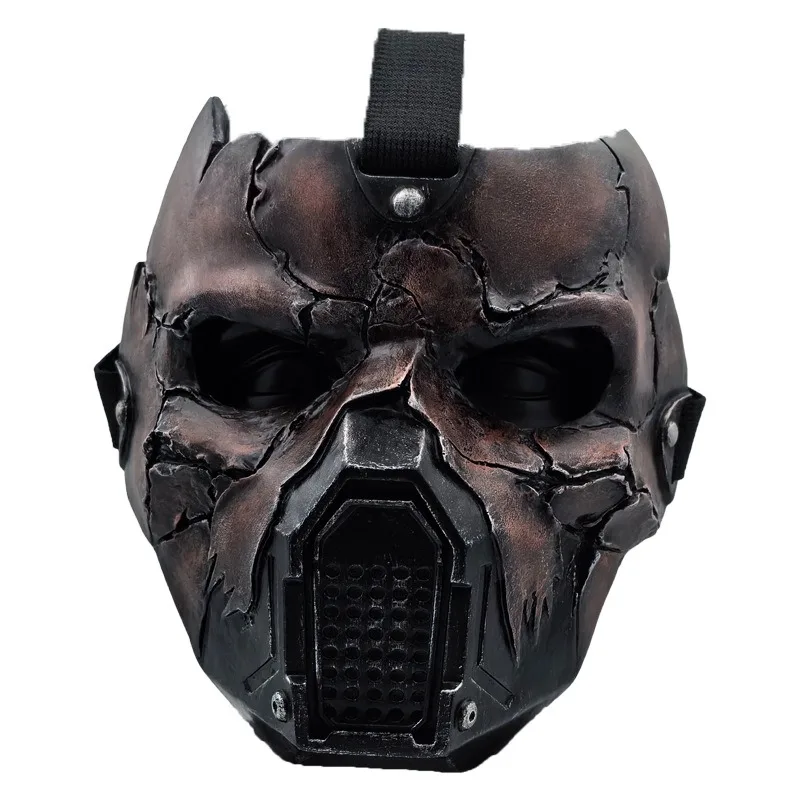 Cosplay SW crâne casque masque pour homme demi visage résine masque Halloween mascarade carnaval fête accessoires pour adulte