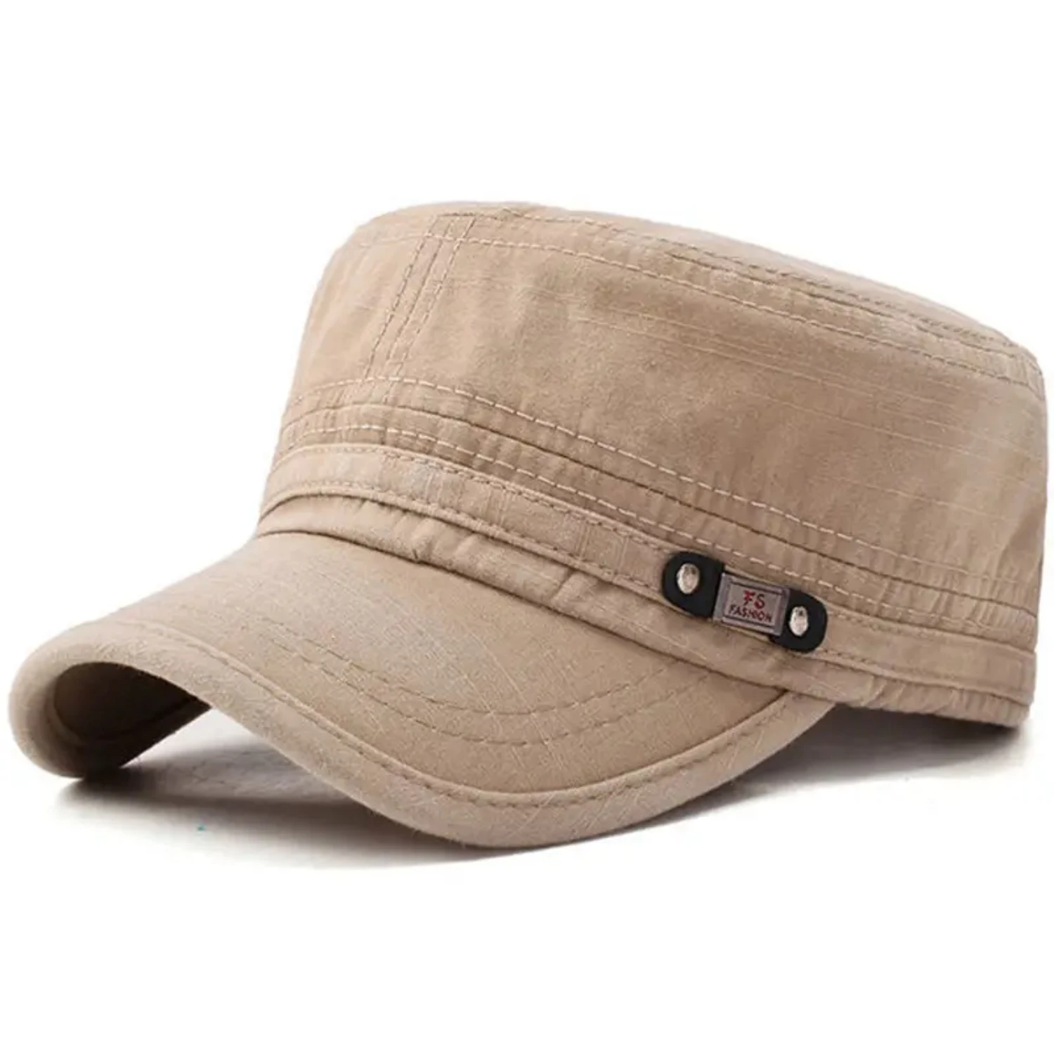 Fashionable Men's Casual Flat Top Baseball Cap made with High-Quality Cotton Blend fabric for a stylish and comfortable fit