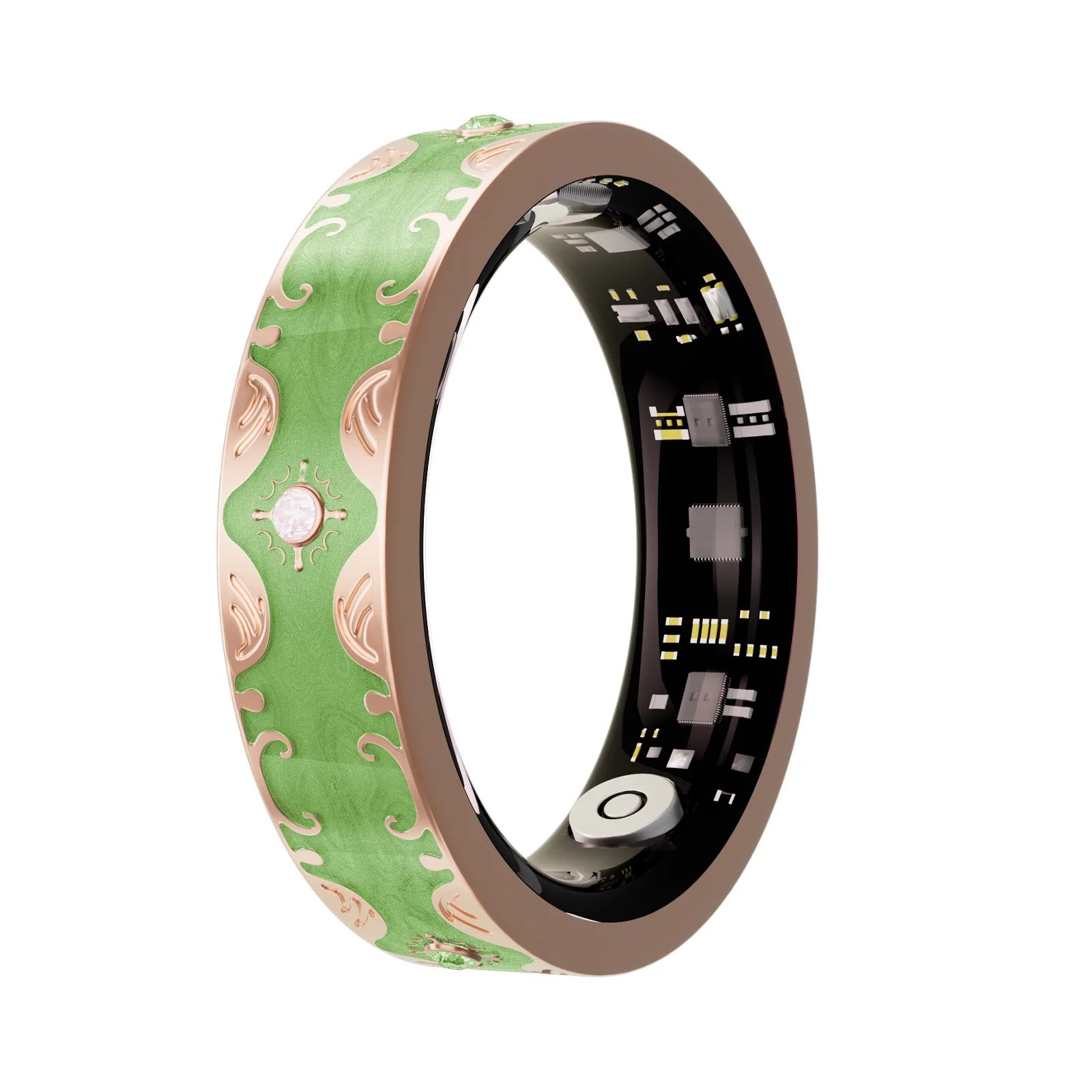 

Cross-border New Enamel Color Craft V10 Android Smart Ring Heart Rate Oxygen Exercise/Sleep Tracking IP68