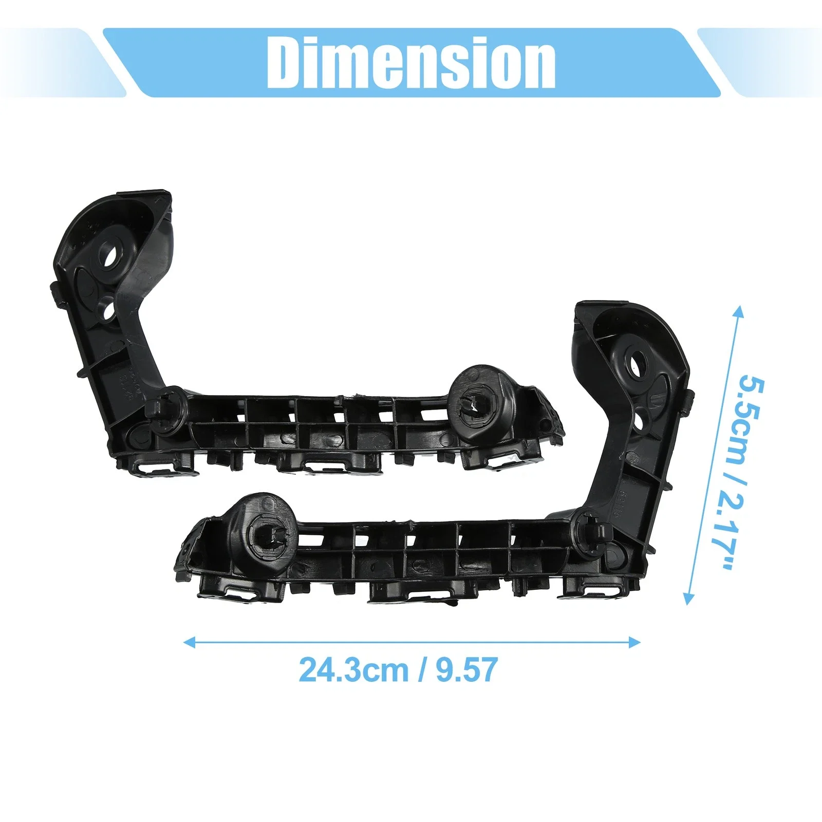 2PCS Front Bumper Mounting Support Bracket For Toyota Corolla 2019-2021 Car Exterior Bumper Reinforcement Decoration Part
