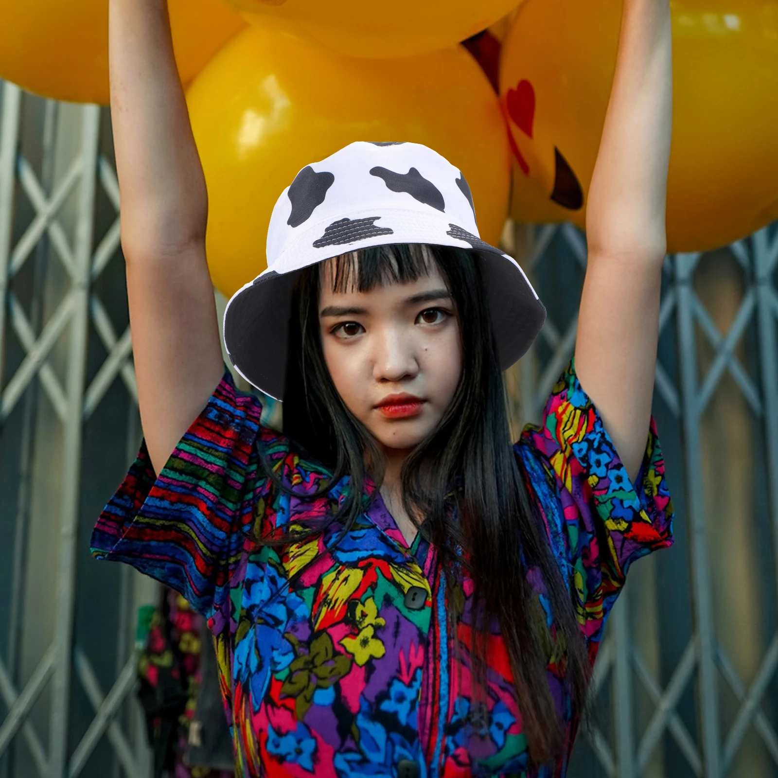 

UV Proof Hat Women Breathable Cotton Bucket Hats Sun Protection Beach Photography Casual Daily Wear Brimmed Cap