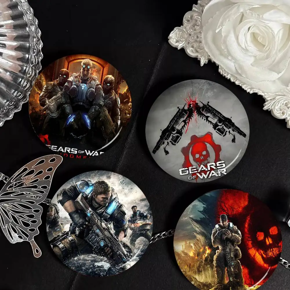 G-Gears Of War 58 mm handgefertigte Brosche, Cartoon-Cosplay-Abzeichen auf Rucksack, Schmuck, Accessoires, Geschenke