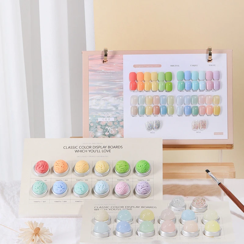 

26 colors in a set Nail glue Nail salon Ultraviolet gel Eco-friendly vegetable glue non-toxic Macaron nude Jelly color