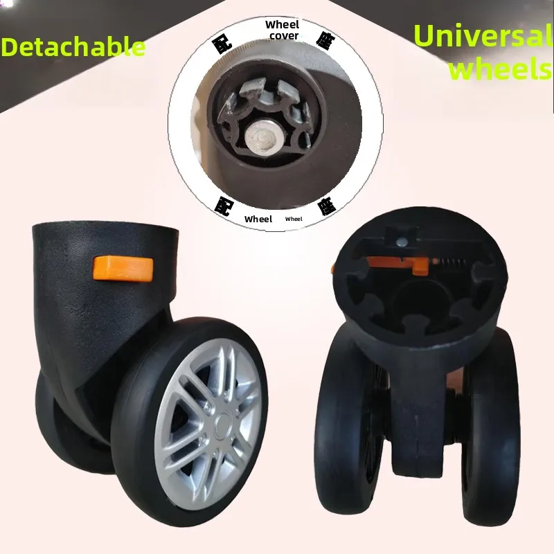 Universal Wheel Luggage Cart Travel Bag Wheel Roller Suitcase Foot Wheel Bag Slide Wheel Demountable Wheel 014 Tool Box Wheel