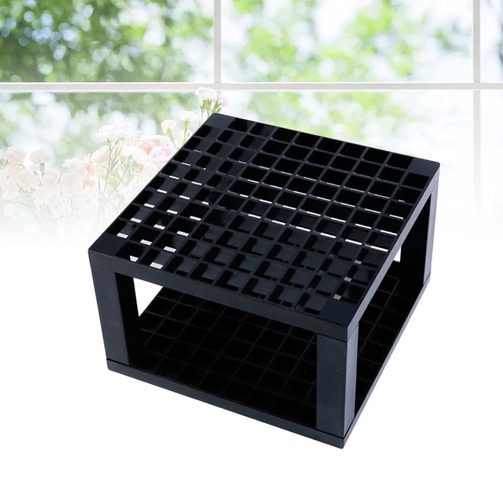 2Pcs 96-Slot Pencil Organizer Holder for Desk Use Keeps Markers Colored Pencils Brushes Neatly Stored Easy Assembly Black