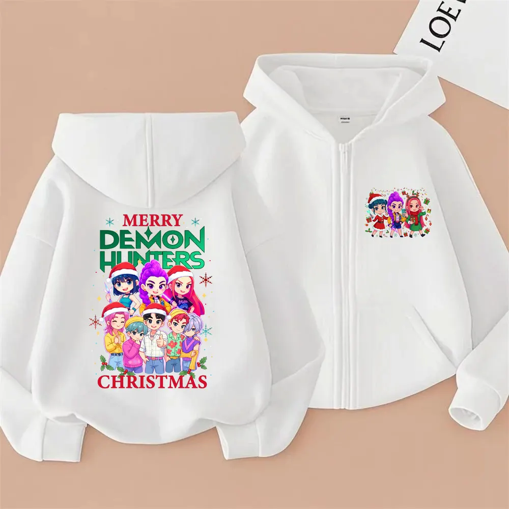 فيلم Kpop شيطان الصيادين ساجا بنين رومي ميرا زوي قلنسوة بسحاب الرجال النساء عيد الميلاد نمط زمم سترة للجنسين هوديس غير رسمية #6