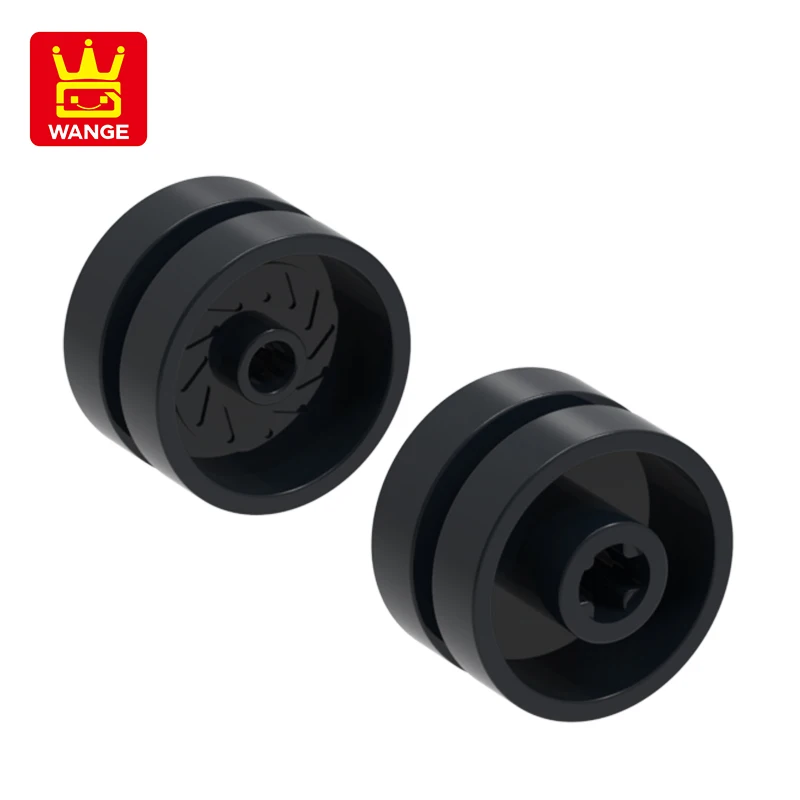 Wange 78Pcs/lot 18976 Wheel 18mmx12mmwith Axle Holeand Stud Block Moc Color Accessories Compatible with Brick DIY Children Toy