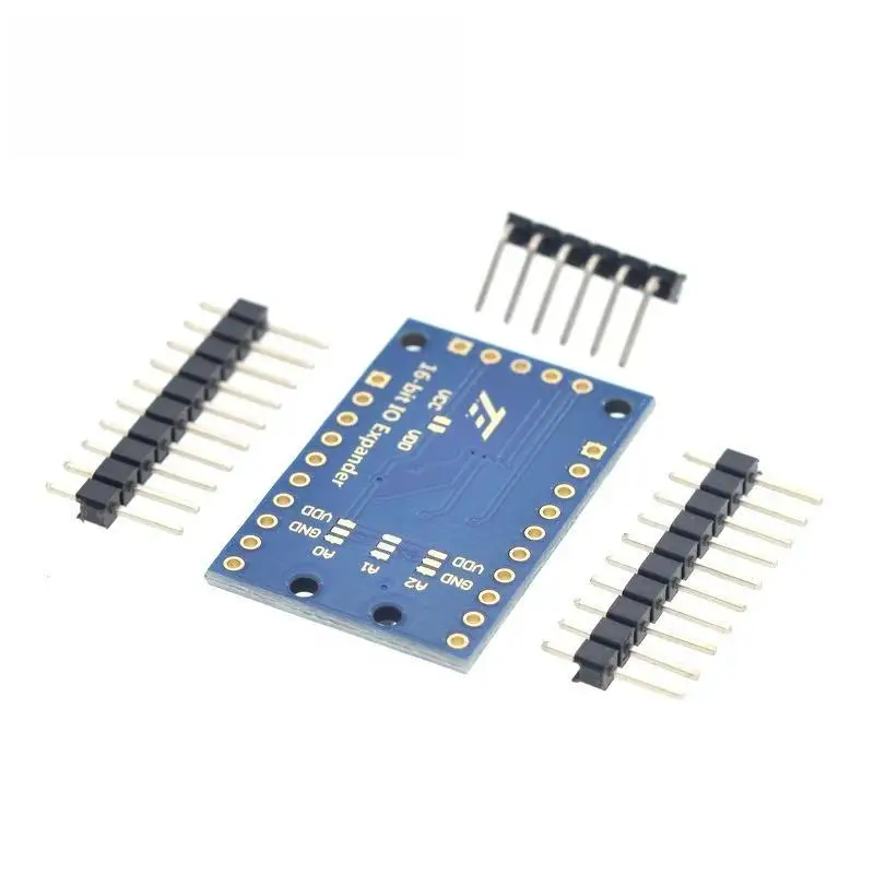 PCF8575 IO Expansion Board 16 Bit I2C Port Expander Module with Pin Header for Raspberry Pi Electronic Making Projects