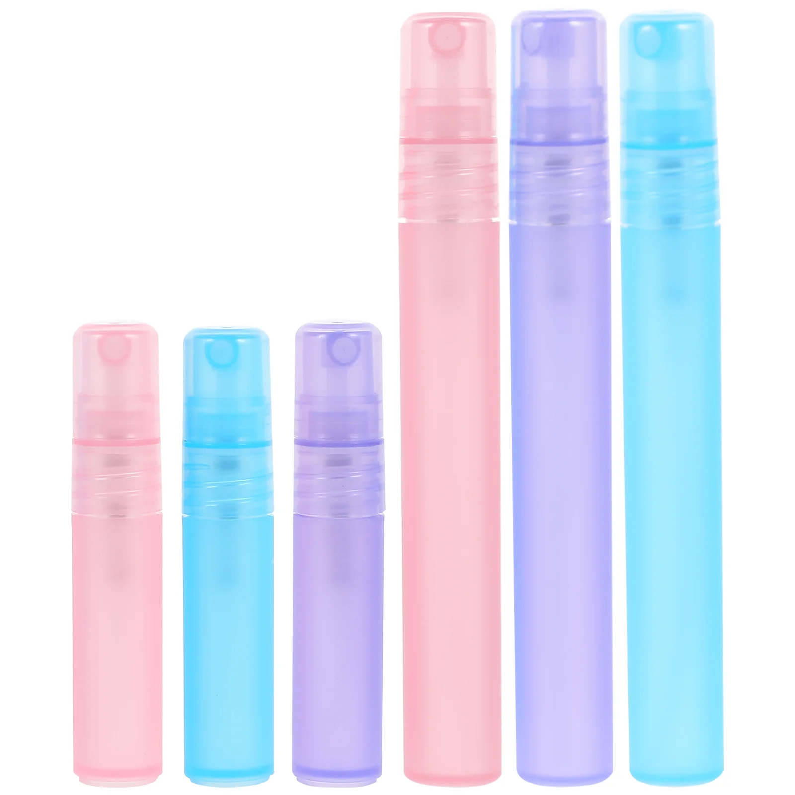 6 Pcs Spray Bottles for Hair Colorful Plastic Dispensing Travel Size Small Water