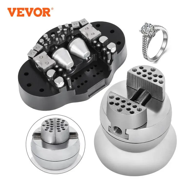 VEVOR 2Kg Mini Engraving Ball Vise Full Set 3inch Jewelry Equipment Diamond Stone Block Ring Adjustable Carving Setting Tools 