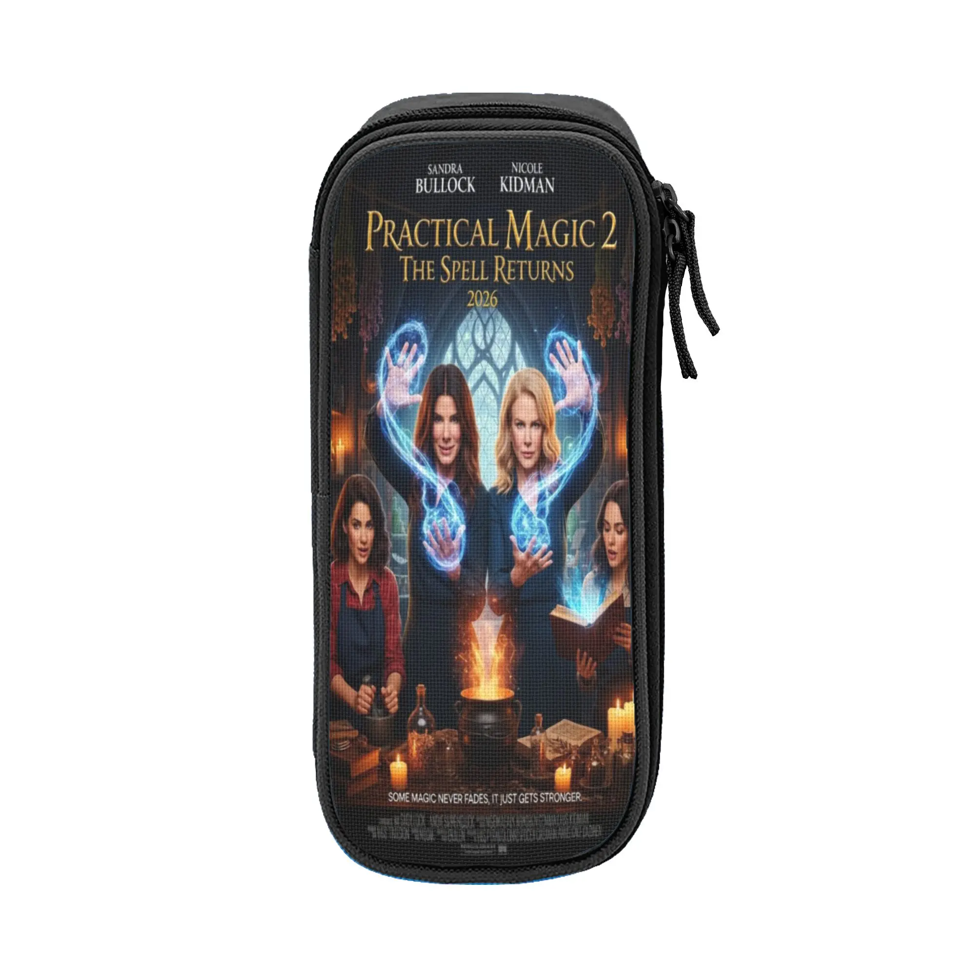 Practical Magic 2 Accessories Pencil Case Large Capacity Office Supplies  Pencil Bag Birthday Gift