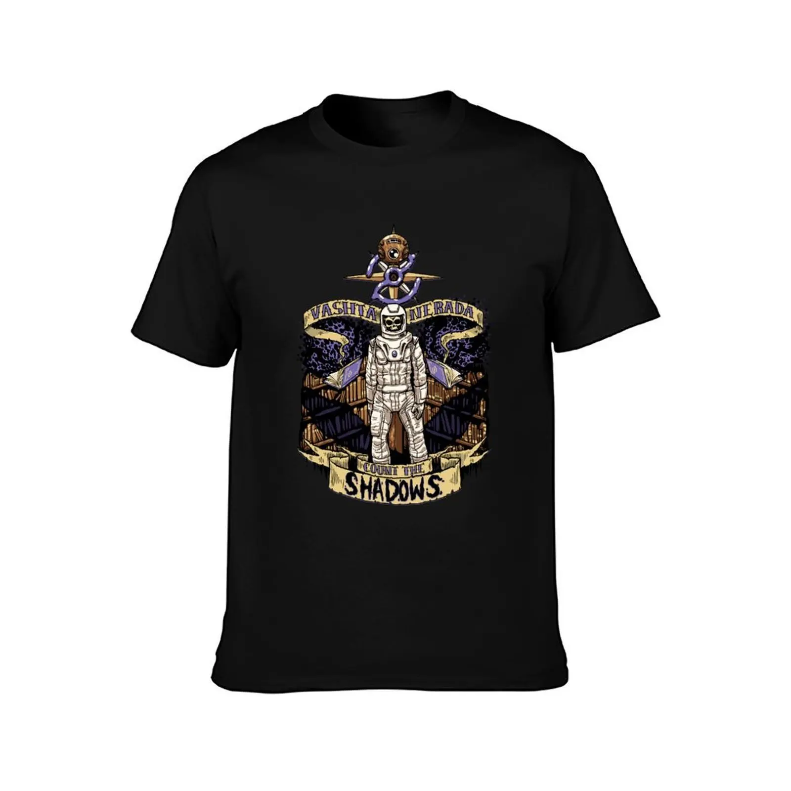 Vashta Nerada - Count the Shadows T-Shirt No Iron Casual Short Sleeve Top T-Shirt