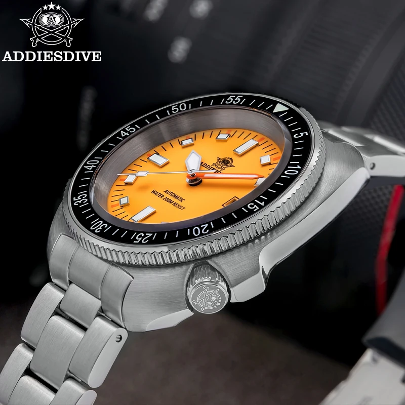 

ADDIESDIVE AD2081 Men's Automatic Watch BGW9 Luminous 200m Waterproof Luxury Sapphire Glass Ceramic Bezel NH35A Mechanical Watch