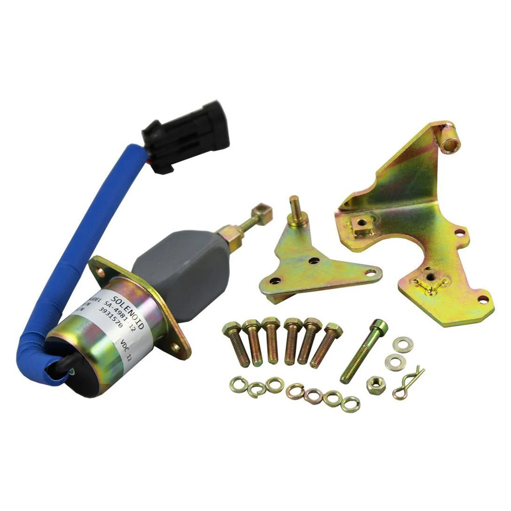 

New Fuel Shut Off Solenoid with Bracket Kits 3931570 5016244AA Replacement for Dodge Cummins 94-98