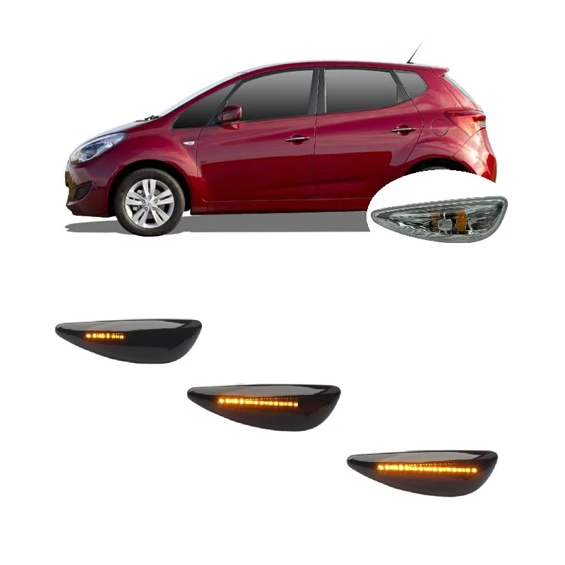 

Для HYUNDAI ix20 JC2010 2011 2012 2013 2014 2015 2016 2017 2018 2019 последовательный светодиодный боковой габаритный фонарь указателя поворота
