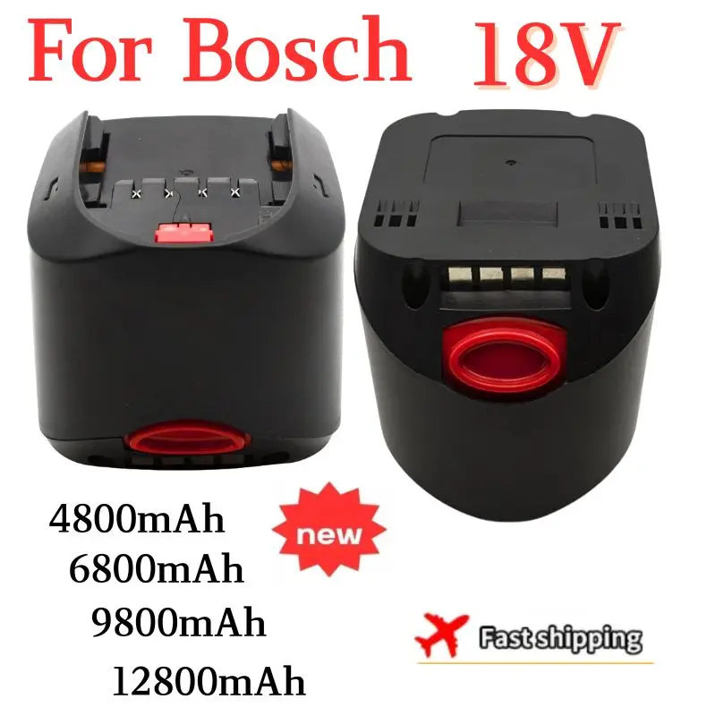 For Bosch 18V 12.8Ah Li-ion Battery PBA PSB PSR PST Bosch Home Garden Tools (only for Type C) AL1830CV  AL1815CV  AL1880CV