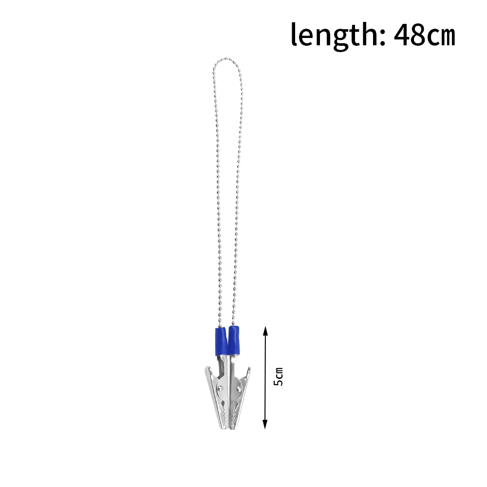 1 szt. Praktyczny klips do szalika dentystycznego uchwyt na serwetki metalowy łańcuszek klipsy pacjenta dziecko dorosły ręcznik fartuch klips na