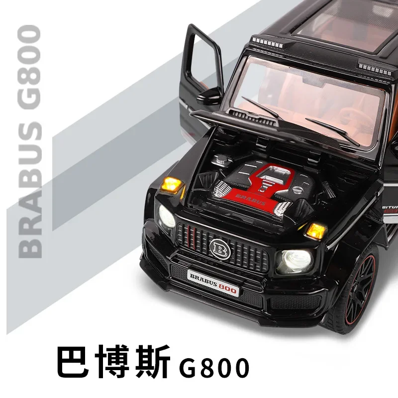 金属合金車モデルメルセデスベンツg800,スケール1:32,ダイキャストシミュレーション,光と音,収集品,子供のおもちゃ,ギフト