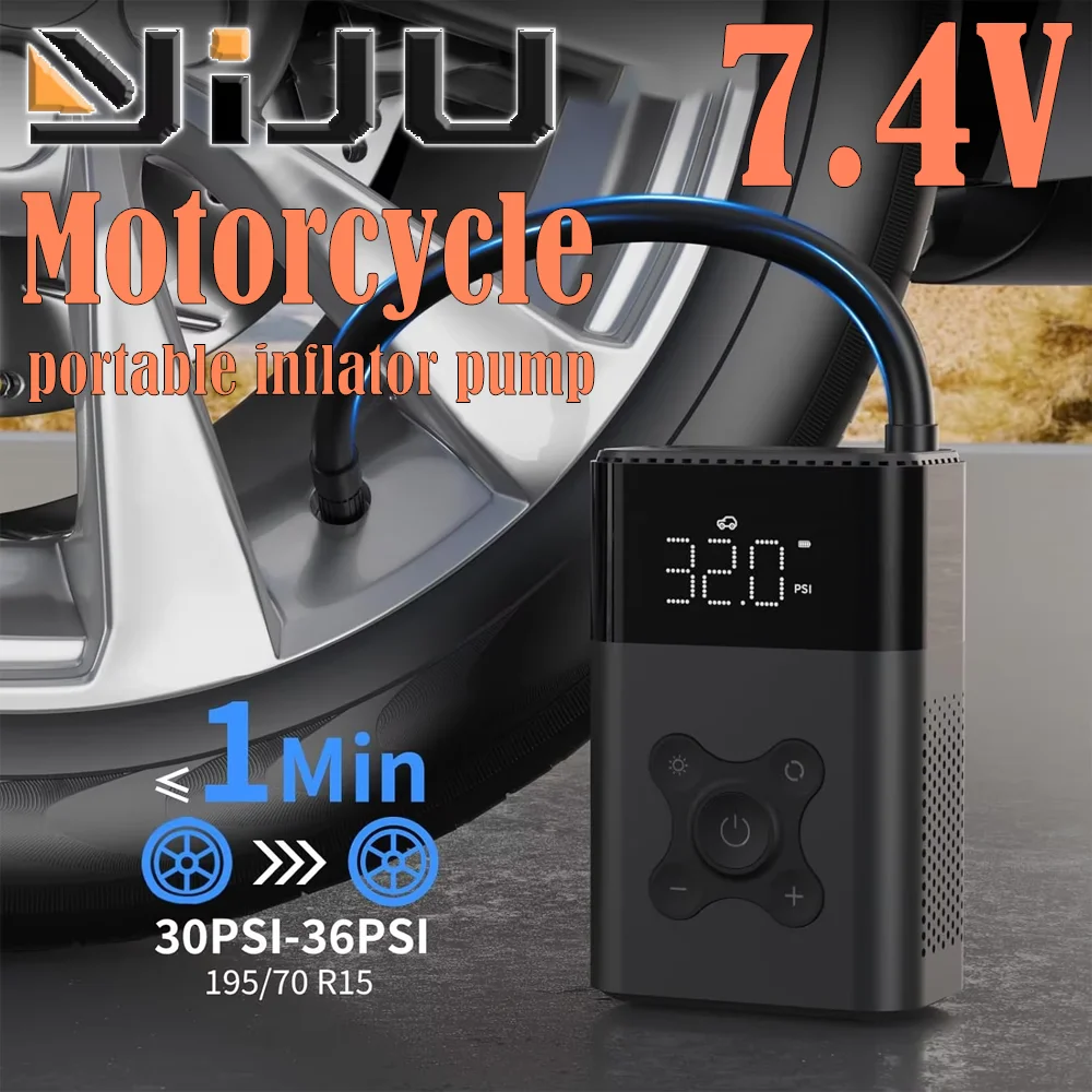 

Air Compressor Air Pump For Car Portable Tyre Inflator Electric Motorcycle Pump Air Compressor For Car Motorcycles Bicycles ﻿