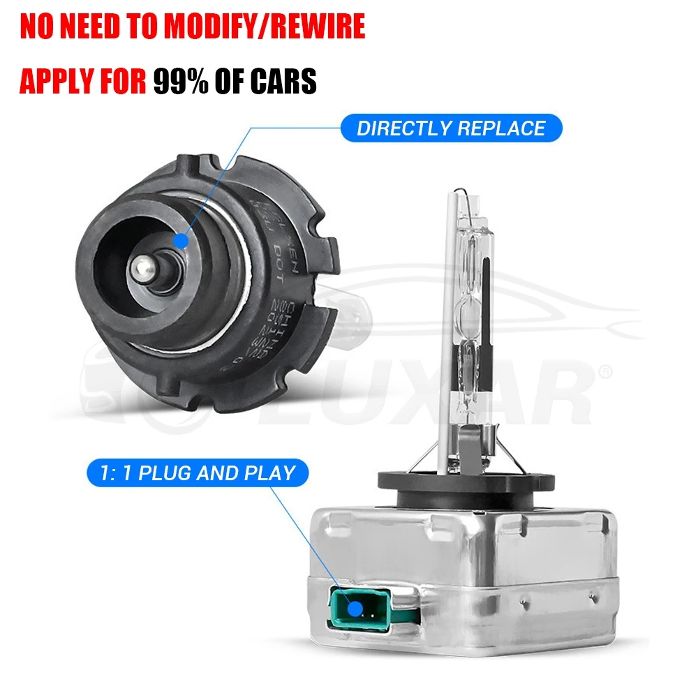 Mini HID زينون D1S D2S D3S D4S D8 LED مصابيح السيارة الأمامية Canbus 4.3K 5K 6K 8K 10K 12K أضواء السيارة D1R D2R D3R D4R 1:1 التوصيل والتشغيل