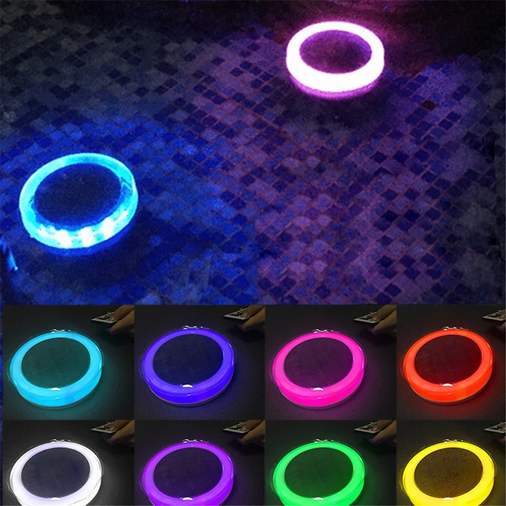Pool Light Summer Solar Swimming Pool Floating Light IP68 Float Hot Tub Bathtub Night Lights For Pond Fountain Garden Lawn Path