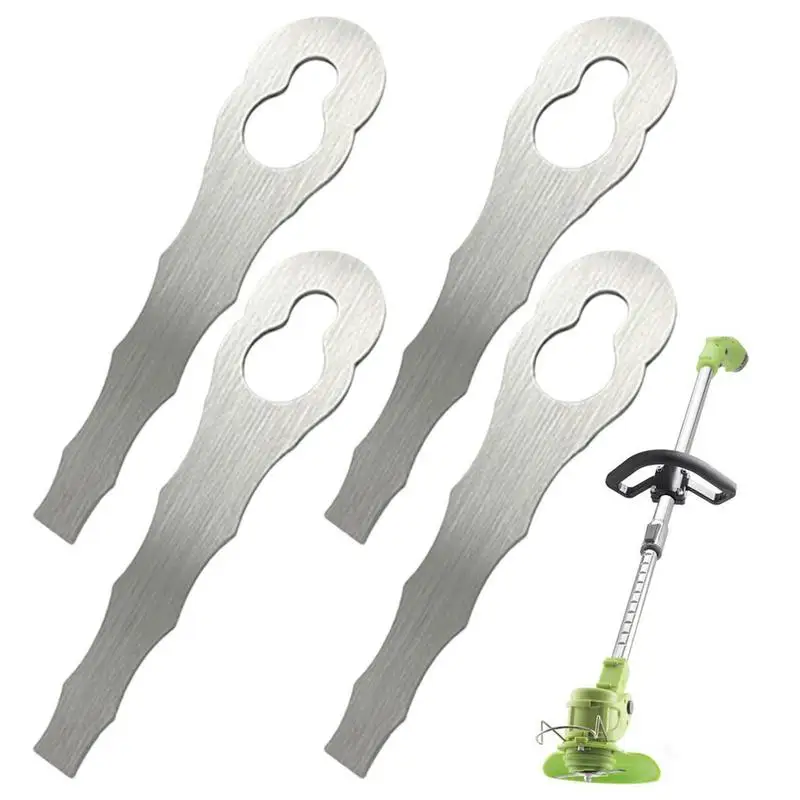 

2/4pcs Grass Trimmer Blade Stainless Steel Strimmer Head For PolyCut 2-2 Mower 45 Cordless Lawn Mower Blades Replacement