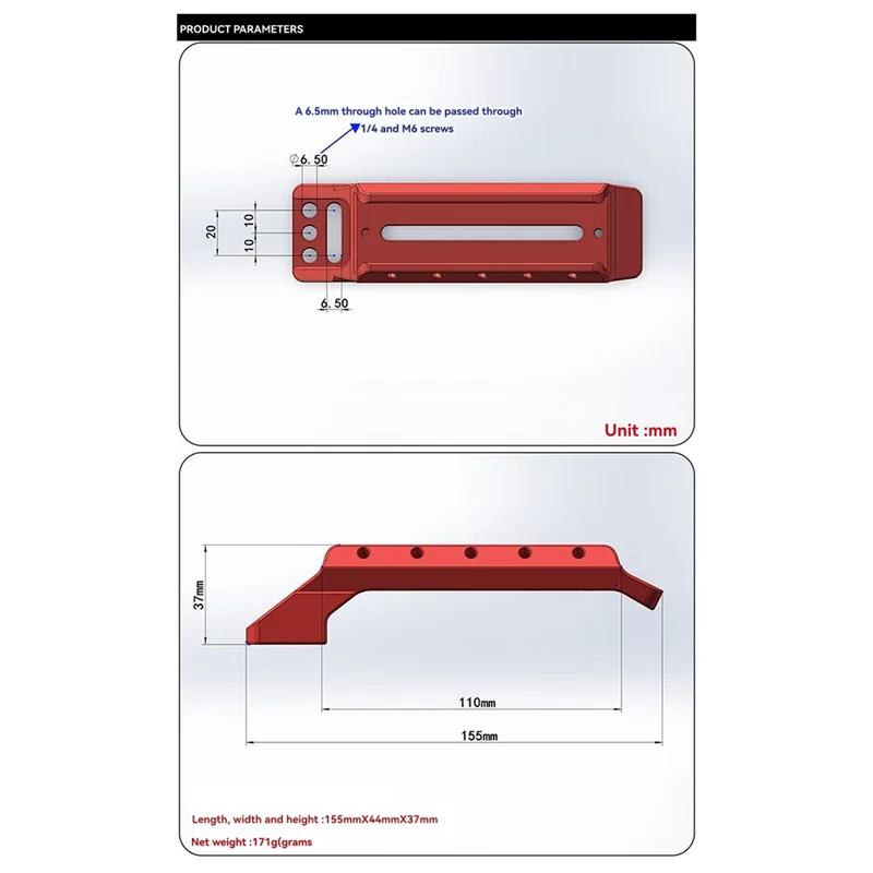 

ABJI-Dovetail Astronomical Telescope Handle Bar Practical Sturdy Equatorial Mount Handle 60Degree Guide Slot Type APO Guide