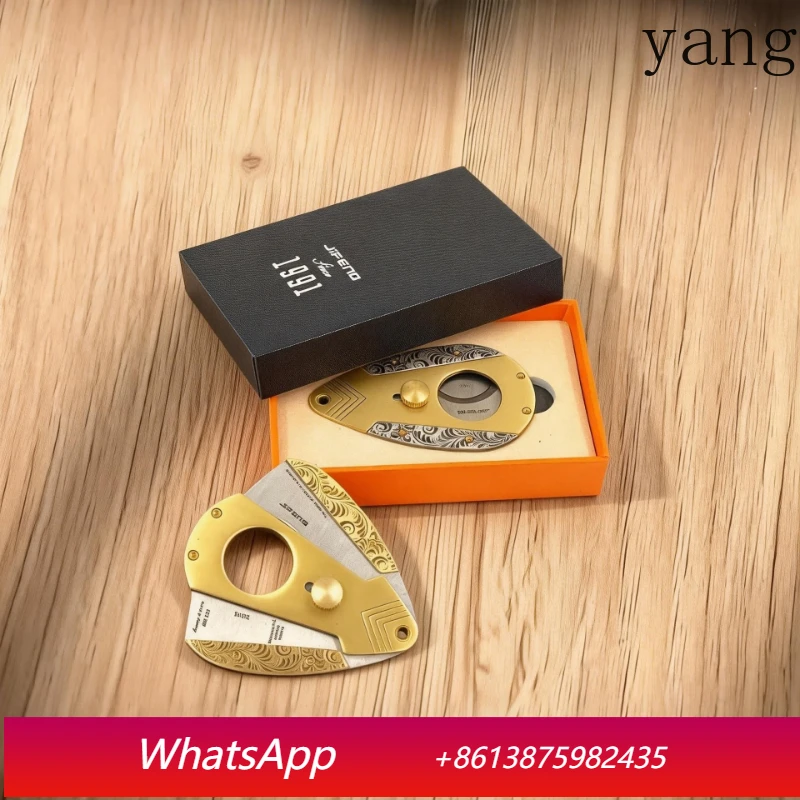 YJQ Cigar Special Scissors Sharp and Durable Portable Cigar Cutters Stainless Steel Cigar Cutters