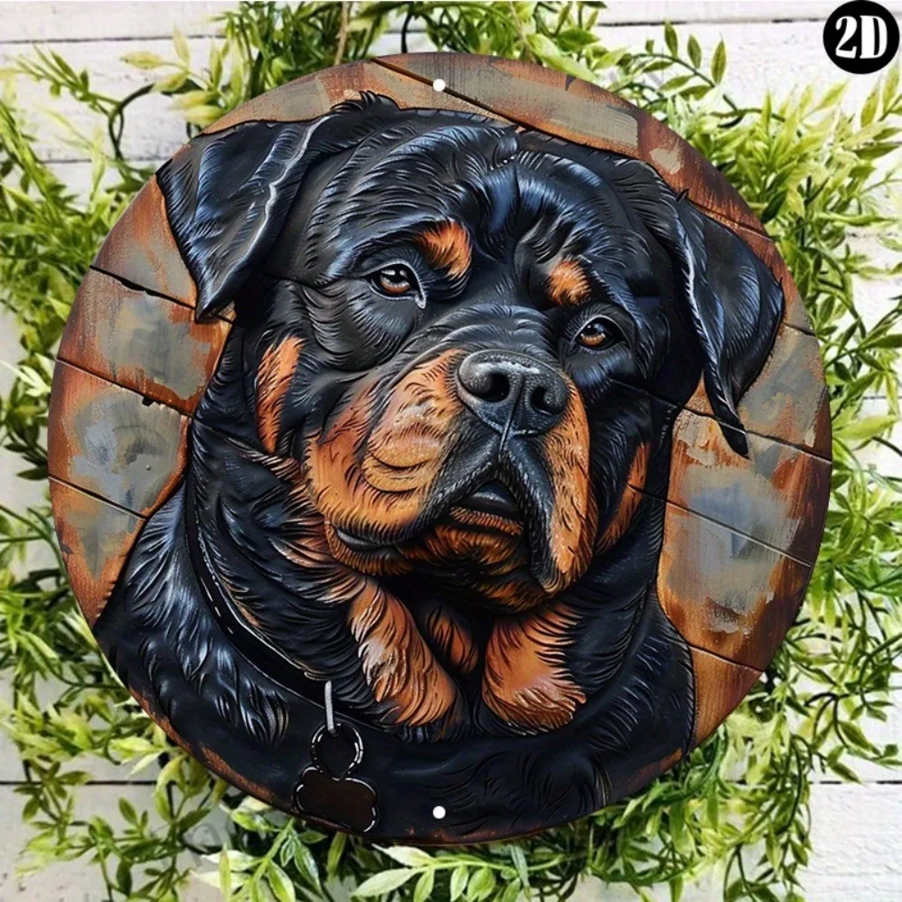 

Rottweiler Dog Memorial Aluminum Wall Sign, UV and Scratch Resistant, Outdoor Decor, Decorative Wall Poster, 8x8in, 11.8x11.8in