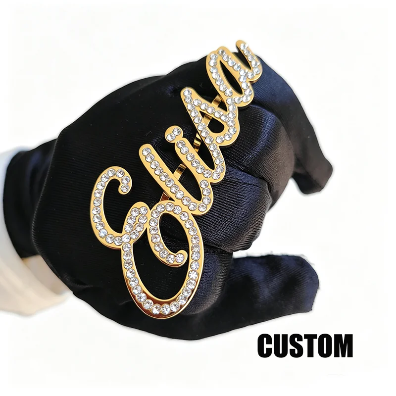 

Custom Name Rings for Stainless Steel Customized Name Open Ring Hip Hop Jewelry Gifts