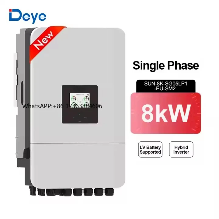 

2026 hot sellingDeye Single Phase Hybrid Inverter 48V SUN-8K-SG05LP1-EU-SM2 8KW Hybrid Inverter in Stock for Ready Ship