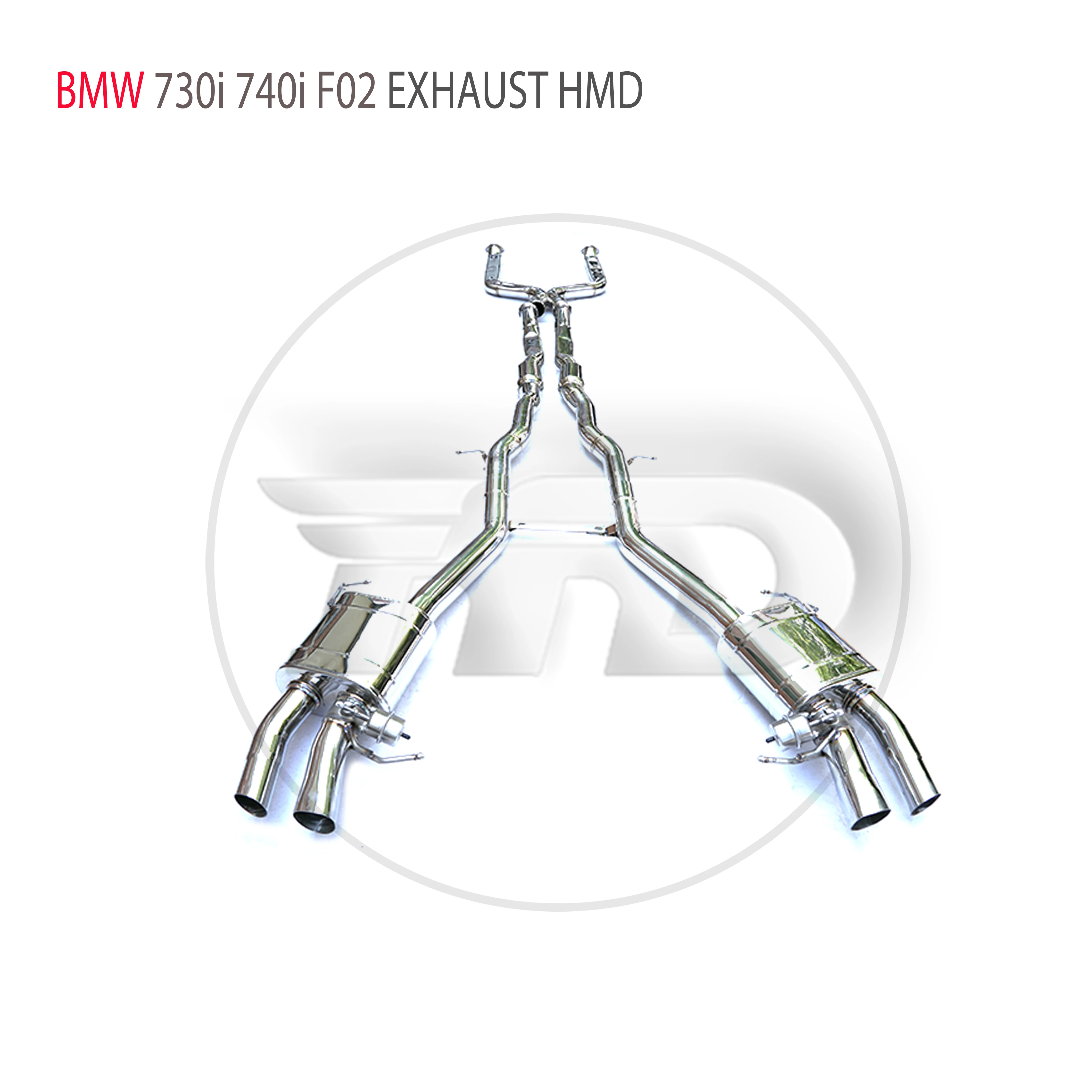 

Выхлопная система HMD из нержавеющей стали, Catback Подходит для BMW 730i 740i F02