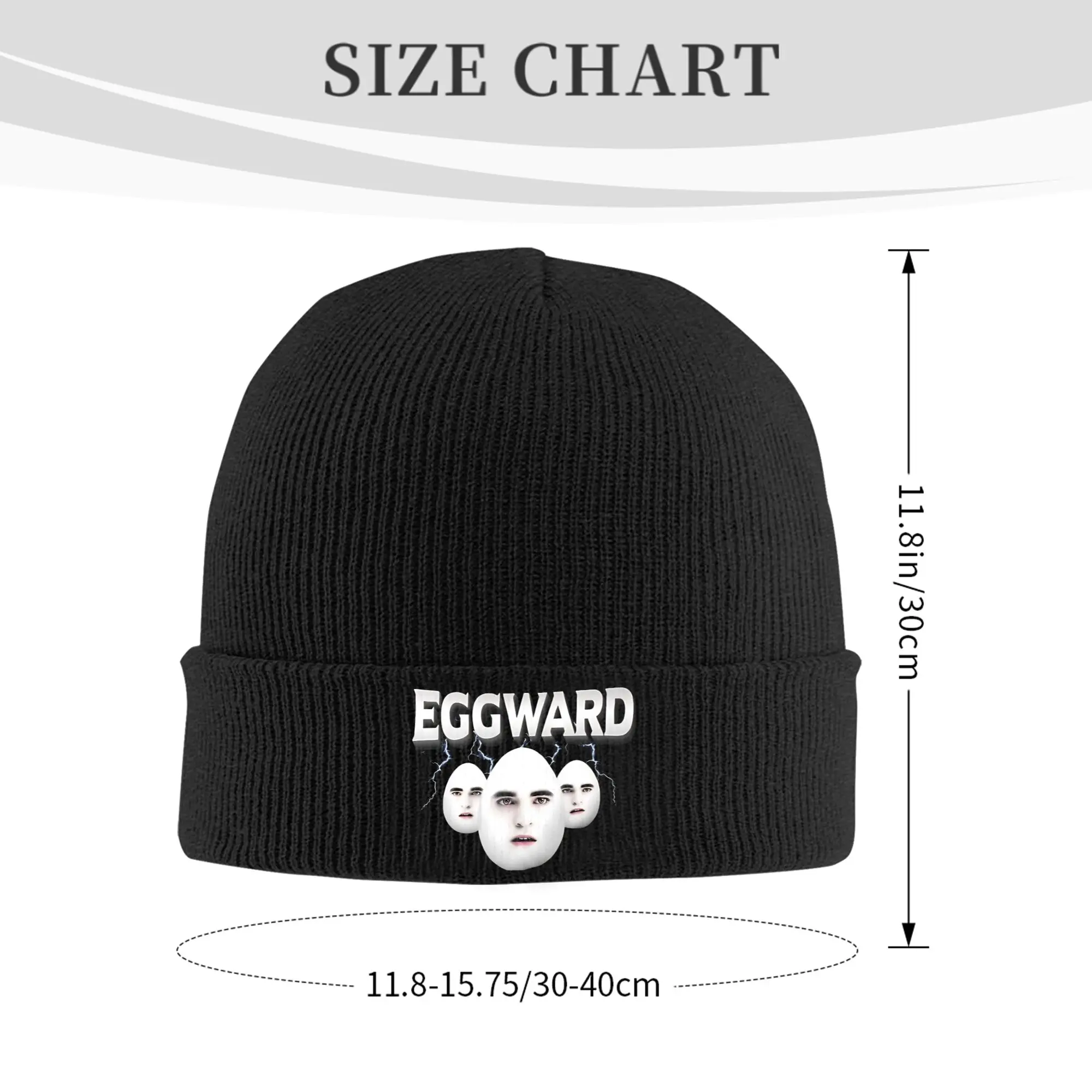 Eggward Silly Meme Parody Egg Edward Knit Cuff Beanie For Women Men  Warm Bonnet Hats