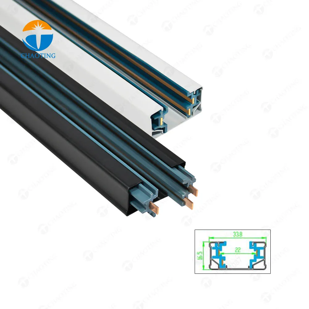 Aluminium Housing Ceiling Led Track Spotlights Led Track Spotlight Rail for Store Use