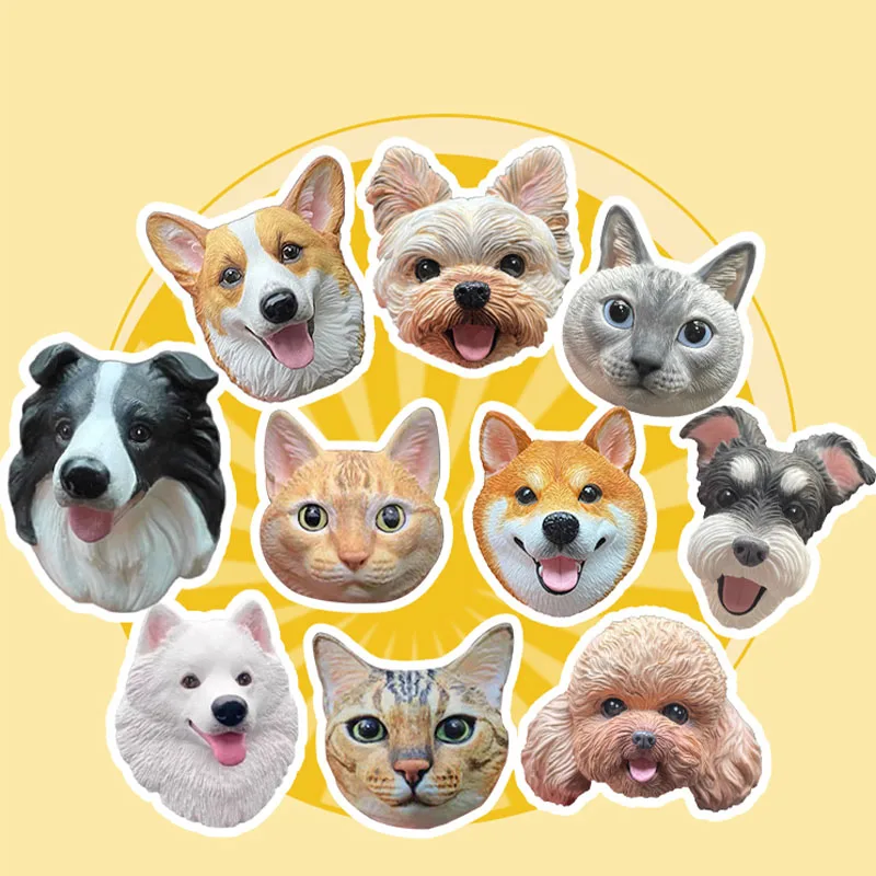 

Personalized 3D Pet Portrait Pet Keychain Custom Dog Head Ornament Customized Pet Gift Pet Mini Sculpture Pet Lover Gift Ideas