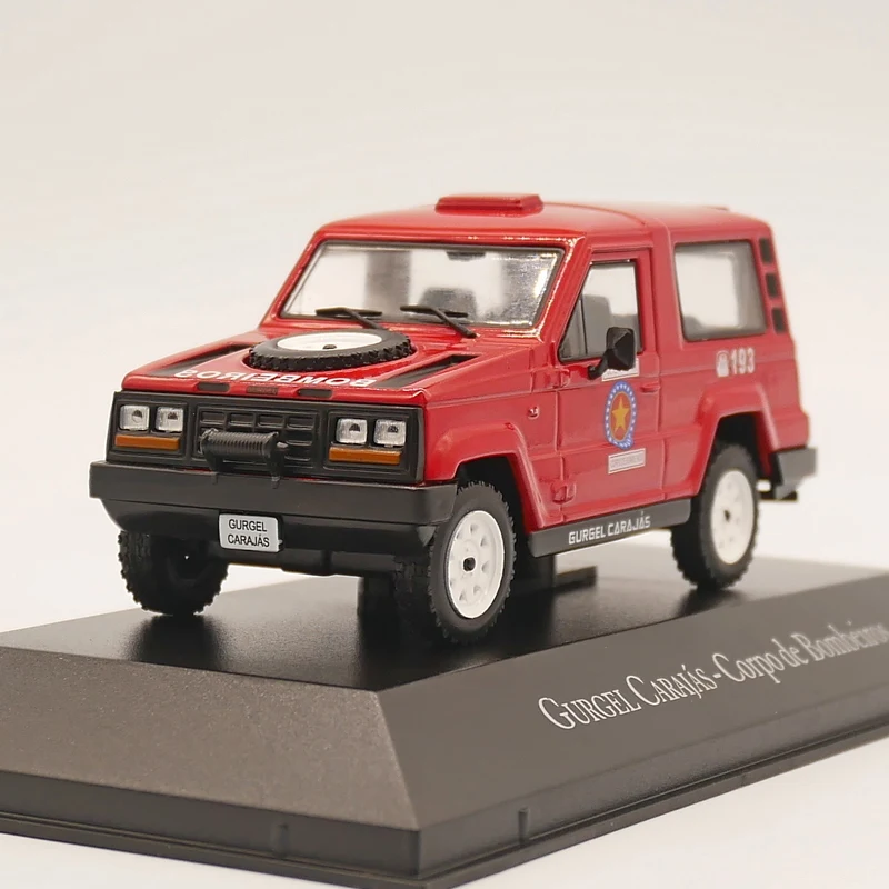 Diecast Ixo 1:43 escala Gurgel Carajas motor de bomberos brasileño vehículo todoterreno coche en miniatura de aleación juguete coleccionable regalo recuerdo