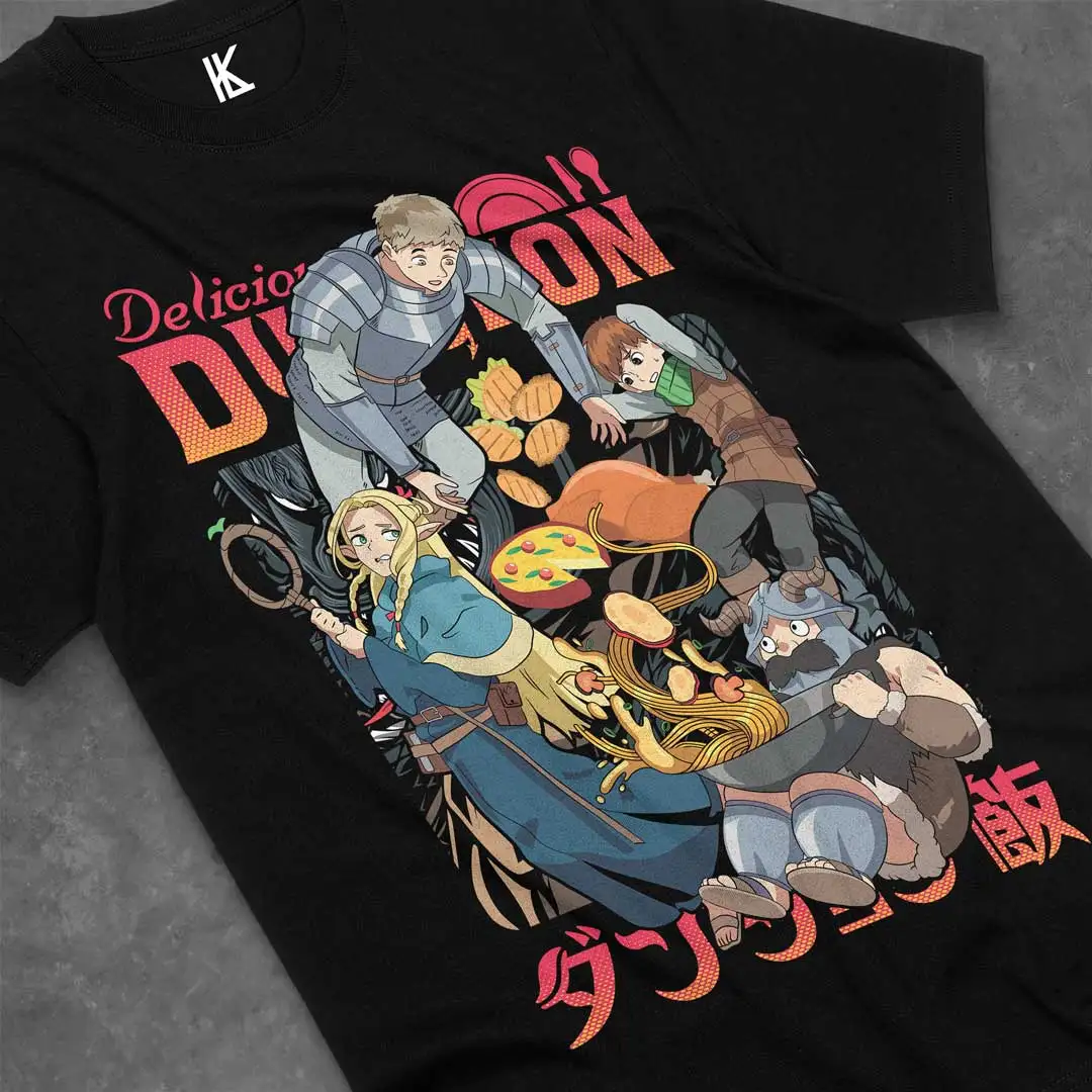 Dungeon Meshi Anime Manga Tshirts Anime Lover  Gift All Size Cotton