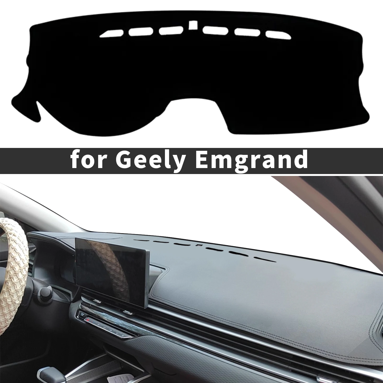 

fit for Geely Emgrand 4th Gen 2026-2022 Accessories Dashmat Dashboard Cover Pad DashMat Sunshade Protective Carpet Car Leather