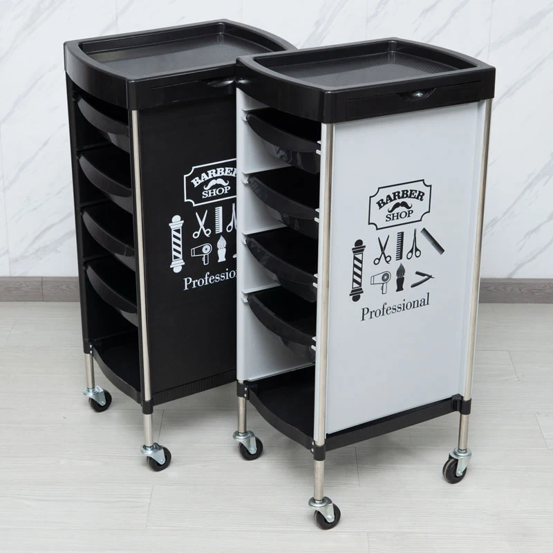 Nordic Multifunctional Trolley Modern Barber Shop Storable Trolley Originality Beauty Salon Luxury Furniture Skjuta En Vagn HBSC