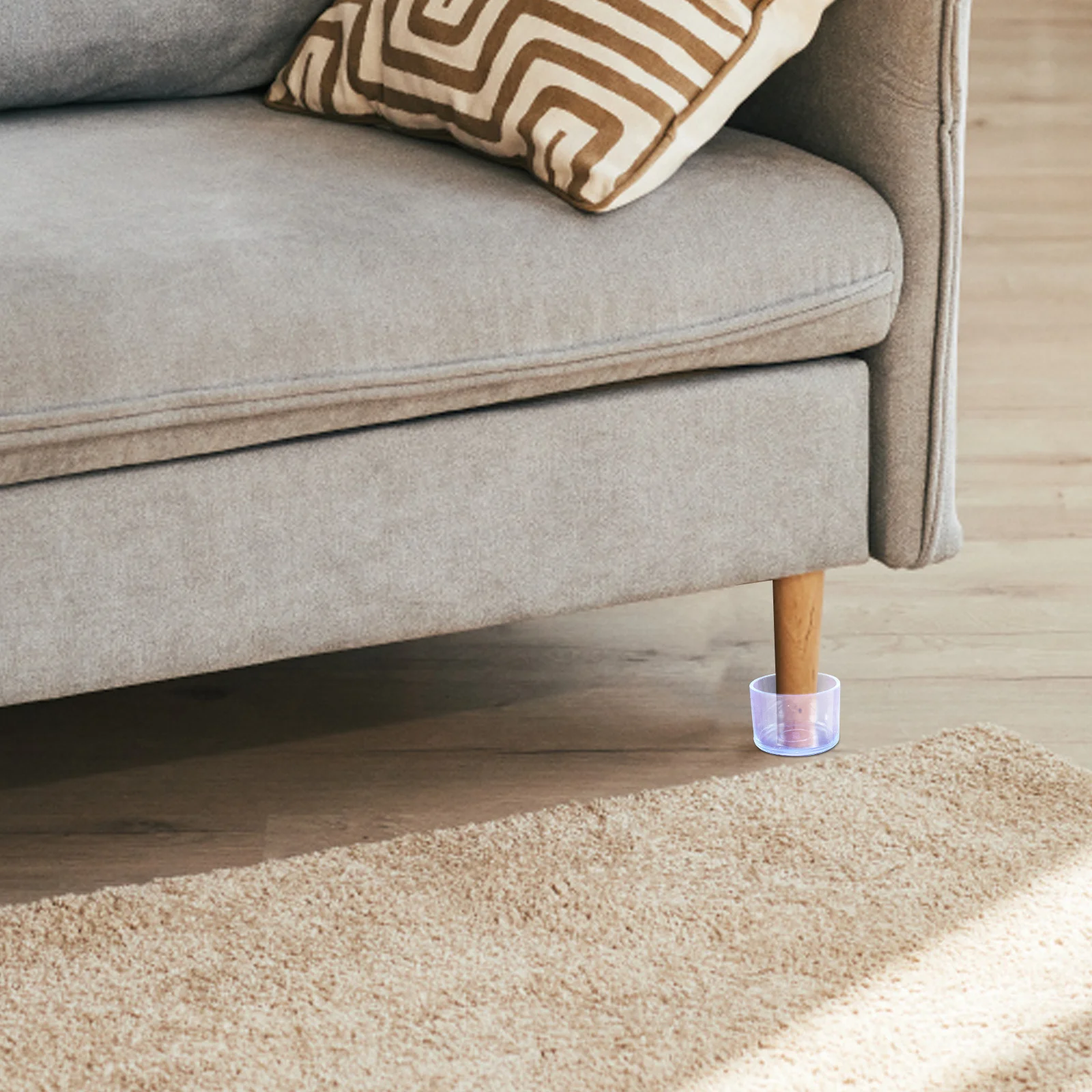 10 قطع من أغطية الساق البلاستيكية الشفافة السميكة لحماية الأثاث لكراسي الطعام ومقاعد البار وحماية الأرضيات الصلبة