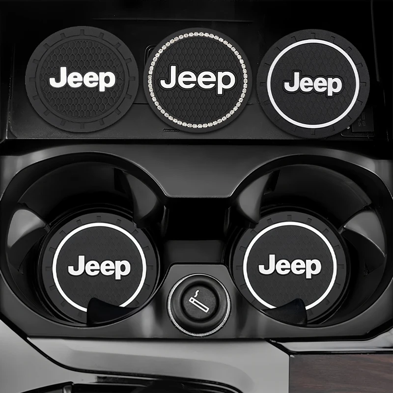 

Утолщенная силиконовая автомобильная подставка для чашки воды для Jeep Renegade Compass Grand Cherokee Wrangler jk Gladiator Patriot Liberty Commander