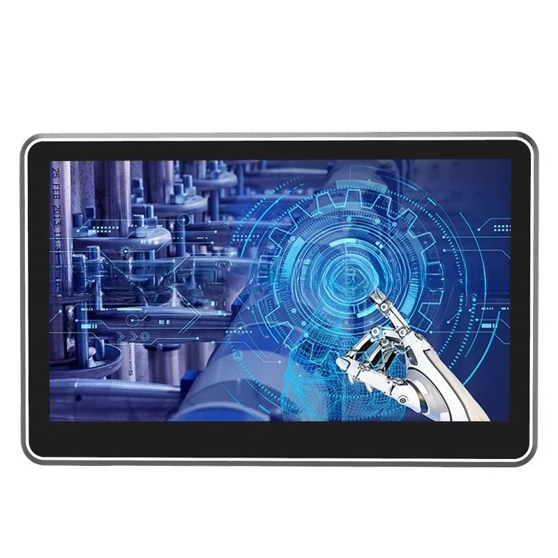 13.3-Inch industrial all-in-one machine, embedded aluminum alloy fully enclosed fanless capacitive touch panel