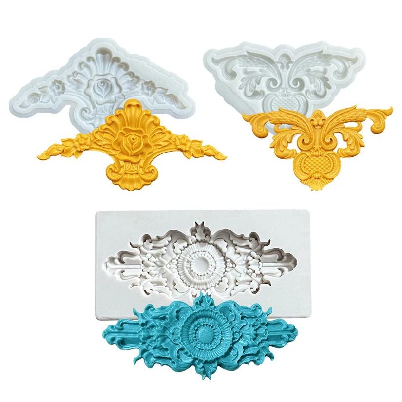 Classical Pattern Silicone Sugarcraft Mold Cupcake Baking Mo