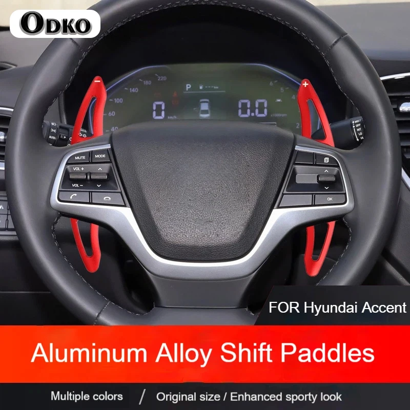 

2pcs Carbon Fiber Car Steering Wheel ABS Shift Paddle Extension Shifters For Hyundai Verna 2023-2025