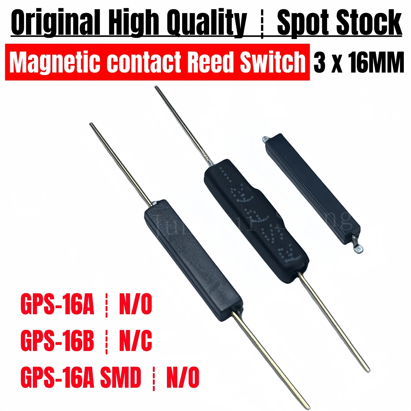 5PCS Plastic Reed Switch GPS-16A SMD GPS-16B Normally Open/Closed NO NC 3*16MM 10W 220V Magnetic contact Switch Induction Sensor