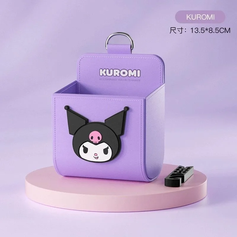 

Sanrio Kuromi Hello Kitty Anime Kawaii Car Storage Box Cute Cartoon Cinnamoroll Car Front Row Bag Christmas Gifts for Girls