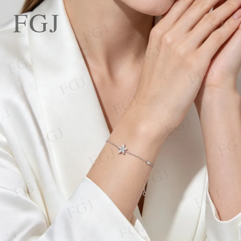 D-Farbe VVS1 Marquise-Schliff Moissanit-Diamant-Armband für Frauen Geburtstagsgeschenk 925 Sterling Silber Armreif Jubiläums-Schmuck – Detail 7