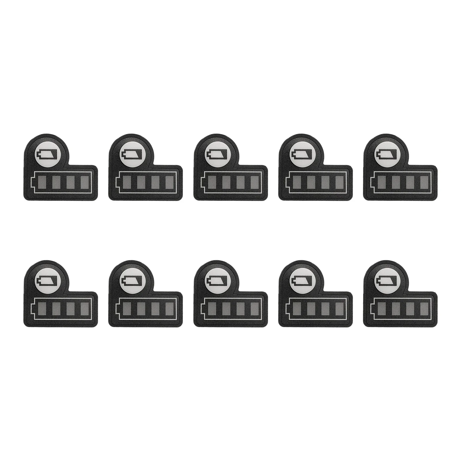 10PCS Indicatore del livello della batteria Etichetta Capacità della batteria Luce Adesivo Pulsante Decalcomania per Makita BL1830 BL1430 18V Batteria al litio