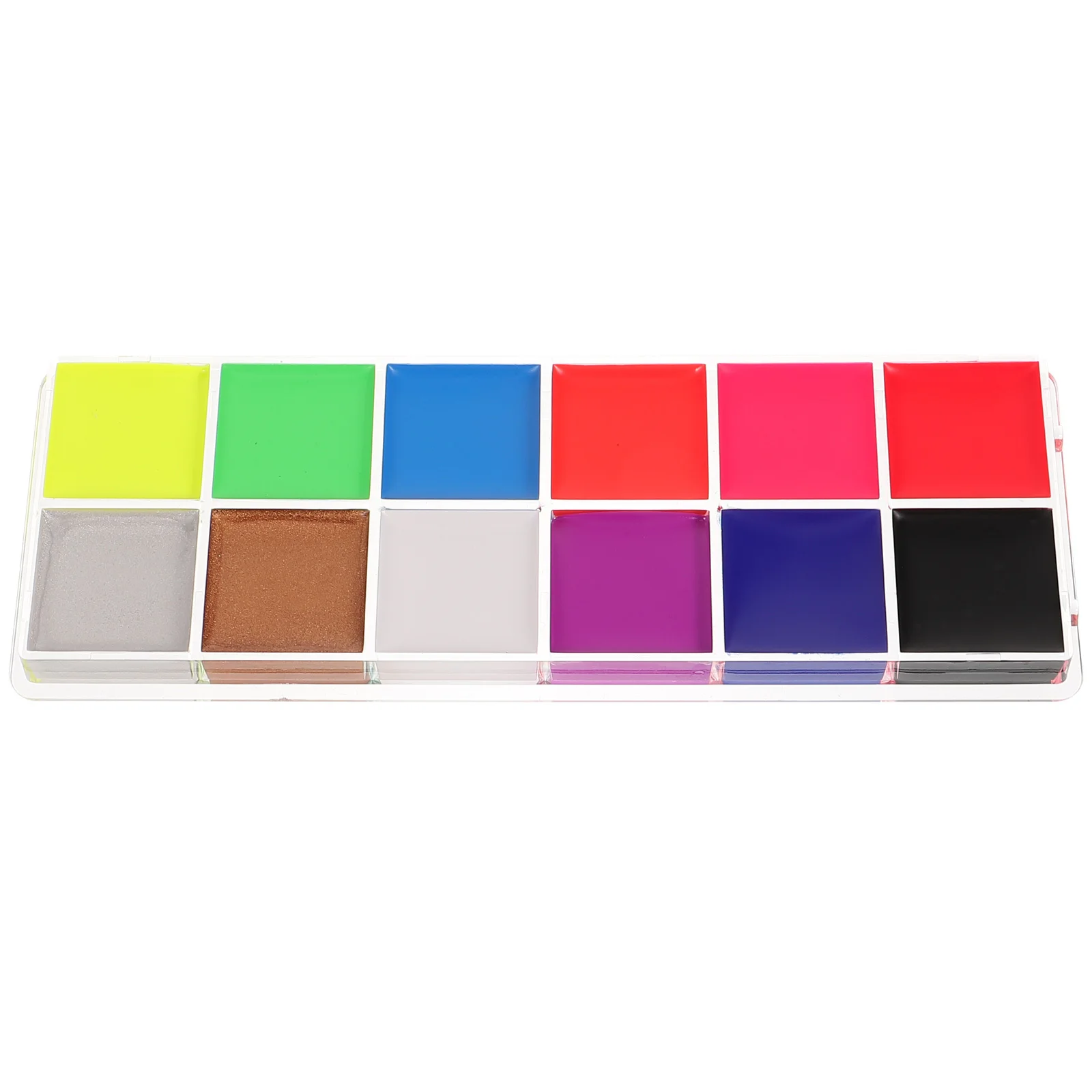 

1pcs 1 Box Fluorescent Oil Paint Face Body Greasepaint For Halloween Festival Sport Cosplay Makeup Pigment Adult Waterproof Long