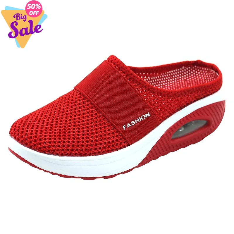 

Женские кроссовки с амортизацией - дышащие, с поддержкой свода стопы, вязаные, повседневные